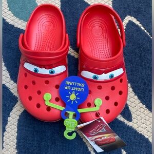 Lightning McQueen crocs! Women’s 8/ mens 6! Brand new!